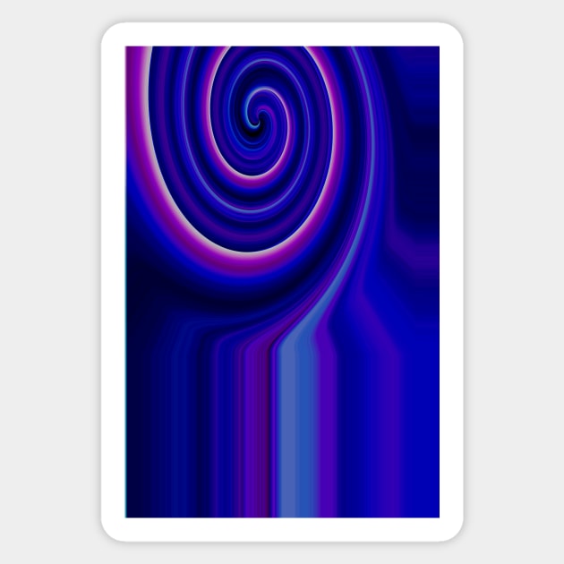 Big spiral in luminescent color Sticker by Uniquepixx